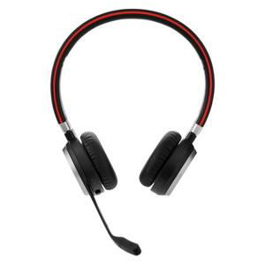 Jabra Evolve 65 SE/Stereo/BT/Bezdrát/Černá-červená