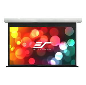 ELITE SCREENS plátno elektrické motorové 100" (254 cm)/ 16:9/ 124,5 x 221,5 cm/ case bílý/ 12" drop/ Fiber Glass