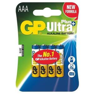 GP alkalická baterie 1,5V AAA (LR03) Ultra Plus 4ks blistr