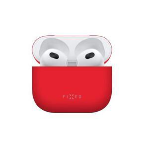 Ultratenké silikonové pouzdro FIXED Silky pro Apple Airpods 3, červené