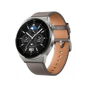 Huawei Watch GT 3 Pro Titanium 46mm barva Grey Leather Strap