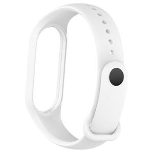 Silikonový náramek pro Xiaomi Mi Band 5/6/7 barva Bílá