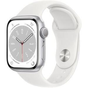 Apple Watch Series 8 GPS 41mm barva Silver Aluminum Case / Sport Band White