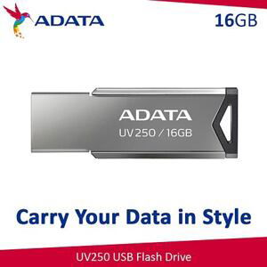 ADATA UV250/16GB/USB 2.0/USB-A/Stříbrná AUV250-16G-RBK