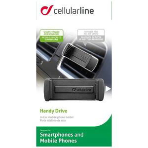 Univerzální držák do ventilace Cellularline Handy Drive,černý HANDYDRIVEK