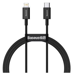 Baseus CATLYS-A01 Superior Fast Charging Datový Kabel USB-C to Lightning  20W 1m Black 6953156205307