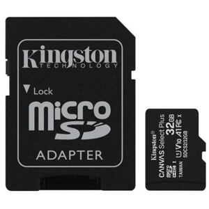 Kingston Canvas Select Plus A1/micro SDHC/32GB/100MBps/UHS-I U1 / Class 10/+ Adaptér SDCS2/32GB