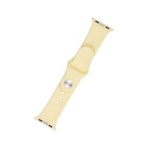 FIXED Silicone Strap Set for Apple Watch 38/40/41 mm, light yellow