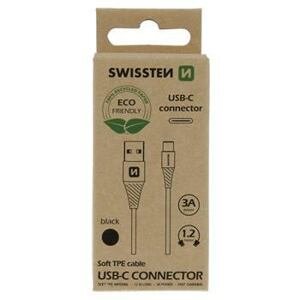 DATA CABLE SWISSTEN USB/USB-C BLACK 1,2M  (ECO PACK)