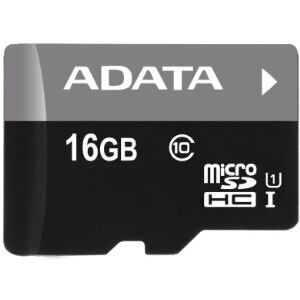 Adata/micro SDHC/16GB/50MBps/UHS-I U1 / Class 10/+ Adaptér AUSDH16GUICL10-RA1