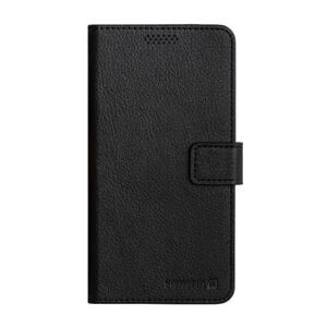 CASE SWISSTEN LIBRO UNI BOOK XL BLACK LEATHERETTE (158 x 80 mm) 39000206