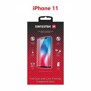 SWISSTEN GLASS COLOR FRAME, CASE FRIENDLY FOR APPLE IPHONE 11 BLACK 54501715