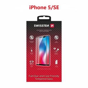 SWISSTEN GLASS COLOR FRAME, CASE FRIENDLY FOR APPLE IPHONE 5/SE BLACK 54501714