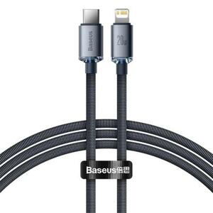 Baseus CAJY000201 Crystal Shine Series Datový Kabel USB-C - Lightning 20W 1,2m Black CAJY000201