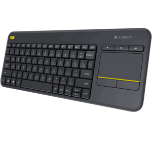 Logitech K400 plus/Bezdrátová USB/CZ-SK layout/Černá