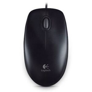 Logitech B100/Kancelářská/Optická/800DPI/Drátová USB/Černá 910-003357