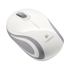 Logitech Mini M187/Cestovní/Optická/Bezdrátová USB/Bílá 910-002735