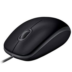 Logitech B110 Silent/Kancelářská/Optická/1 000DPI/Drátová USB/Černá 910-005508