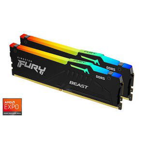 Kingston FURY Beast EXPO/DDR5/32GB/5200MHz/CL36/2x16GB/RGB/Black KF552C36BBEAK2-32