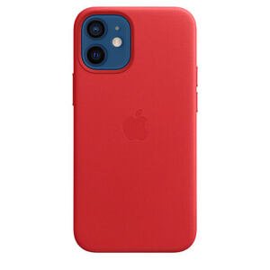 MHK73ZM/A Apple Kožený Kryt vč. MagSafe pro iPhone 12 mini Red