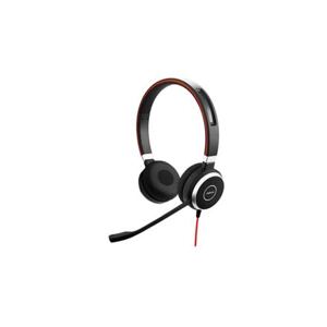 Jabra Evolve 40/Stereo/USB-C/Drát/MS/Černá-červená 6399-823-189