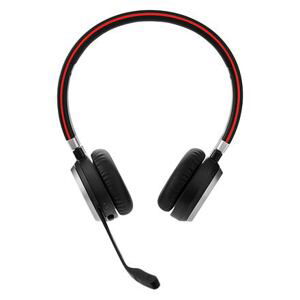 Jabra Evolve 65 SE/Stereo/BT/Bezdrát/MS/Černá-červená 6599-833-309