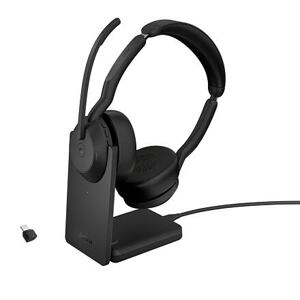 Jabra Evolve2 55/Stereo/ANC/USB-C/BT-USB/Bezdrát/MS/Stand/Černá 25599-999-889