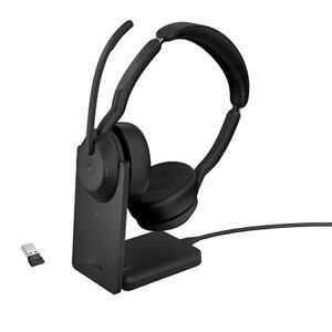 Jabra Evolve2 55/Stereo/ANC/USB/BT-USB/Bezdrát/MS/Stand/Černá 25599-999-989