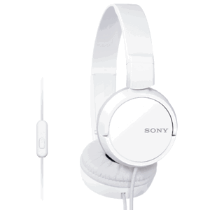 SONY sluchátka MDR-ZX110AP handsfree, bílé