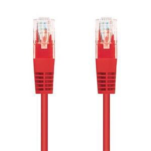 Kabel C-TECH patchcord Cat5e, UTP, červený, 0,25m CB-PP5-025R