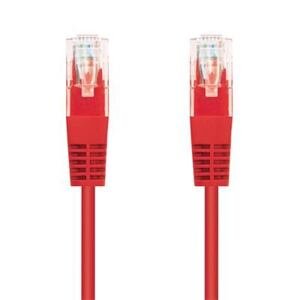 Kabel C-TECH patchcord Cat5e, UTP, červený, 5m CB-PP5-5R