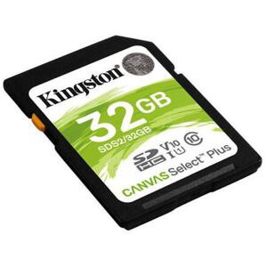 Kingston SDHC karta 32GB SecureDigital Canvas Select Plus (SDHC) 100R Class 10 UHS-I SDS2/32GB