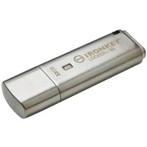 Kingston IronKey Locker+ 50/32GB/145MBps/USB 3.1/USB-A/Stříbrná IKLP50/32GB