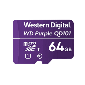 WD Purple microSDXC 64GB Class 10 U1 WDD064G1P0C