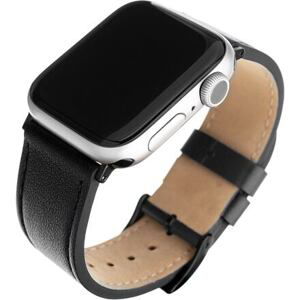 FIXED Leather Strap for Apple Watch 38/40/41 mm wide, black FIXLST-436-BK