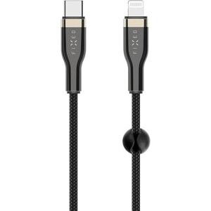 FIXED Braided Cable USB-C/Lightning, 0,5m, black FIXDB-CL05-BK