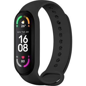 FIXED Silicone Strap for Xiaomi Band 7/ Mi Band 6/ Mi Band 5, black FIXSSTB-989-BK