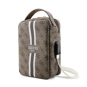 Guess PU 4G Printed Stripes Travel Universal Bag Brown GUHBP4RPSW