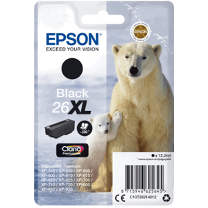 Epson Singlepack Black 26XL Claria Premium Ink C13T26214012