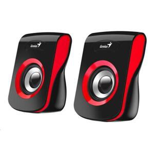 GENIUS repro SP-Q180 Red, 2.0, 6W, USB napájení, 3,5" jack, černo-červené 31730026401