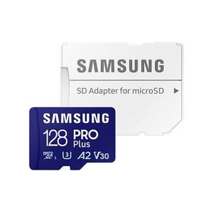 Samsung/micro SDXC/128GB/180MBps/Class 10/+ Adaptér/Modrá MB-MD128SA/EU