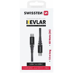 DATA CABLE SWISSTEN KEVLAR USB-C / USB-C 1.5 M ANTRACIT 71542010