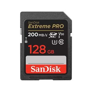 SanDisk Extreme PRO/SDXC/128GB/200MBps/UHS-I U3 / Class 10 SDSDXXD-128G-GN4IN