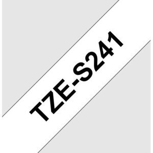 TZE-S241,  bílá/černá, 18mm TZES241