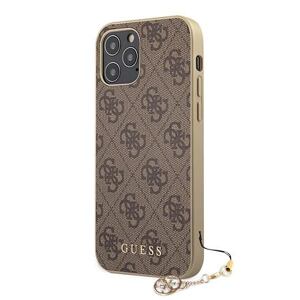 Guess 4G Charms Zadní Kryt pro iPhone 12 Pro Max 6.7 Brown GUHCP12LGF4GBR