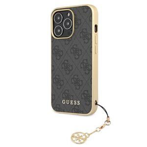 Guess 4G Charms Zadní Kryt pro iPhone 13 Pro Max Grey GUHCP13XGF4GGR