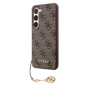 Guess 4G Charms Zadní Kryt pro Samsung Galaxy S23 Brown GUHCS23SGF4GBR