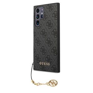 Guess 4G Charms Zadní Kryt pro Samsung Galaxy S23 Ultra Grey GUHCS23LGF4GGR