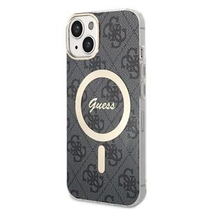 Guess IML 4G MagSafe Zadní Kryt pro iPhone 14 Black GUHMP14SH4STK