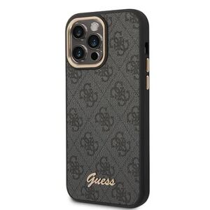 Guess PC/TPU 4G Metal Camera Outline Zadní Kryt pro iPhone 14 Pro Black GUHCP14LHG4SHK